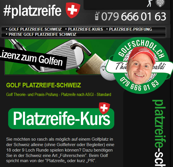 Platzreife Schweiz Golfschule Zürich